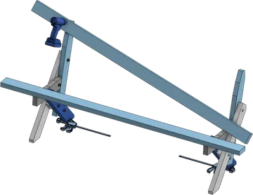 The top backrest slat is now show, with a drill attaching it on one side, with the other side falling down diagonally.